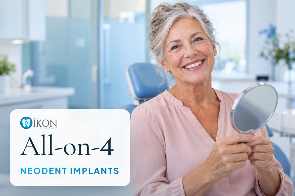 All-on-4 with Neodent implants in Istanbul, Turkey (illustrative image, not a patient)