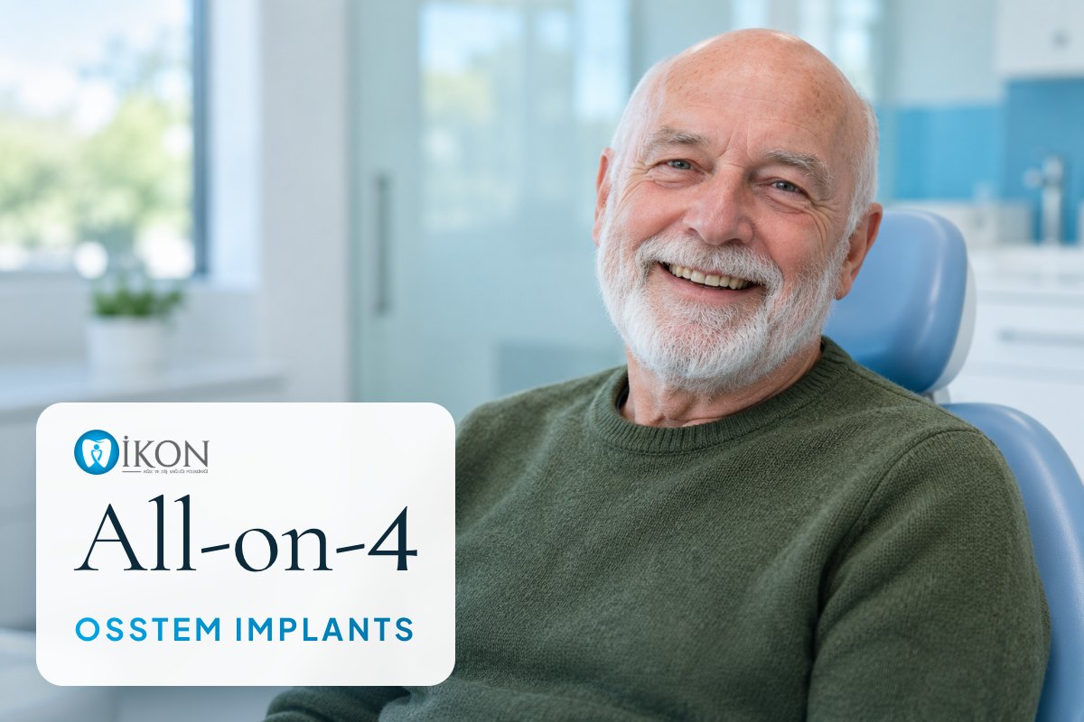 All-on-4 with Osstem implants in Istanbul, Turkey (illustrative image, not a patient)