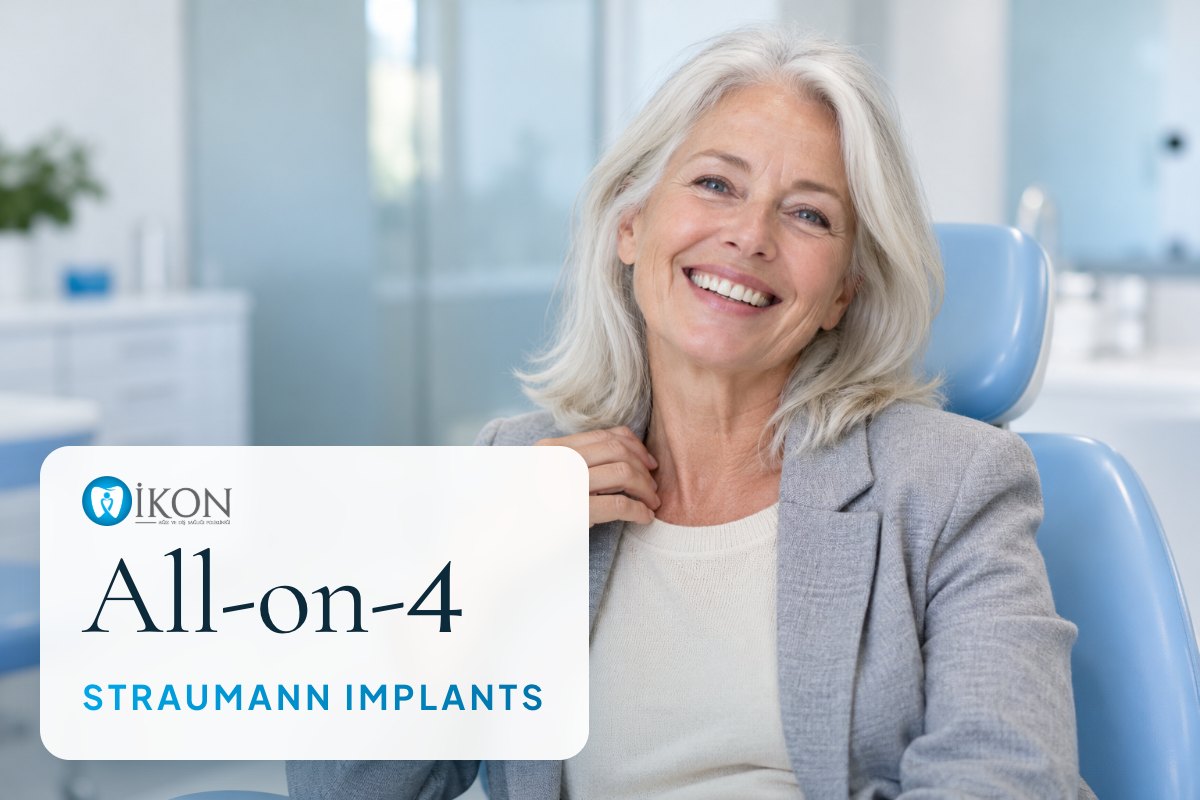 All-on-4 with Straumann implants in Istanbul, Turkey (illustrative image, not a patient)