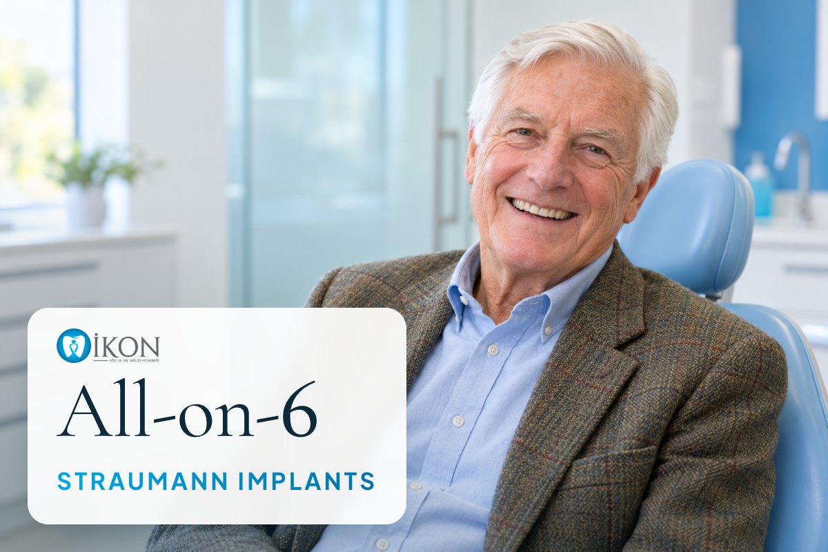 All-on-6 with Straumann implants in Istanbul, Turkey (illustrative image, not a patient)