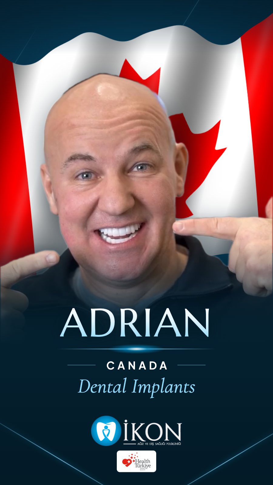 Adrian from Canada: dental implants at İkon Dental in Istanbul, Turkey (patient video review)