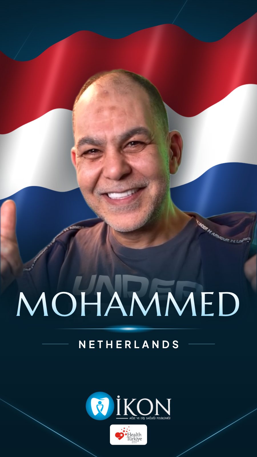 Mohammed from the Netherlands: dental treatment at İkon Dental in Istanbul, Turkey (patient video review)