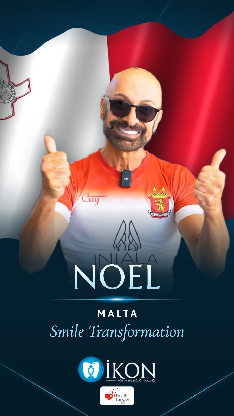 Noel from Malta: smile transformation at İkon Dental in Istanbul, Turkey (patient video review)